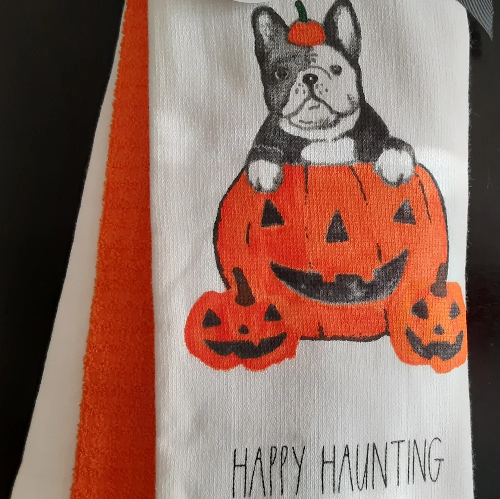 🆕️ Set of 3 Rae Dunn Halloween Kitchen Towels 🎃